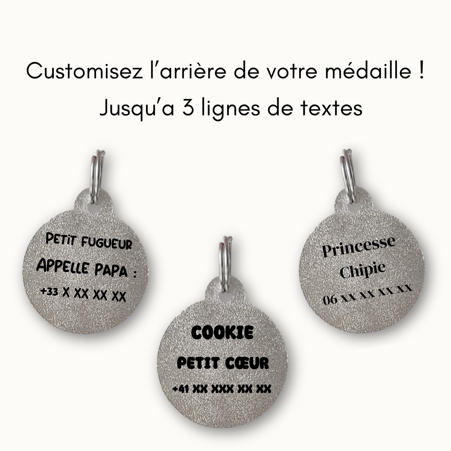 Médailles personnalisées pour chien - Doggy Charms