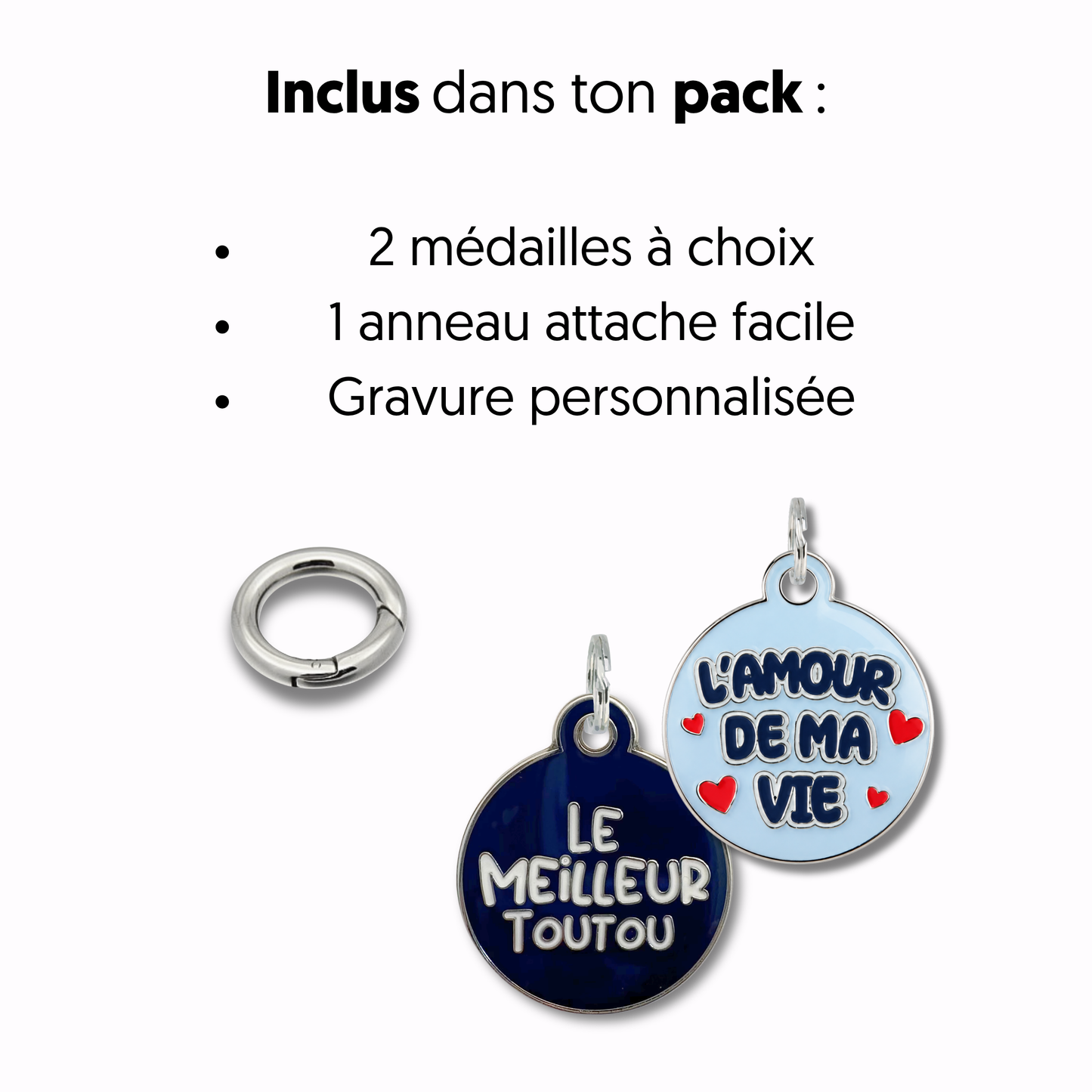 Médailles personnalisées pour chien - Doggy Charms