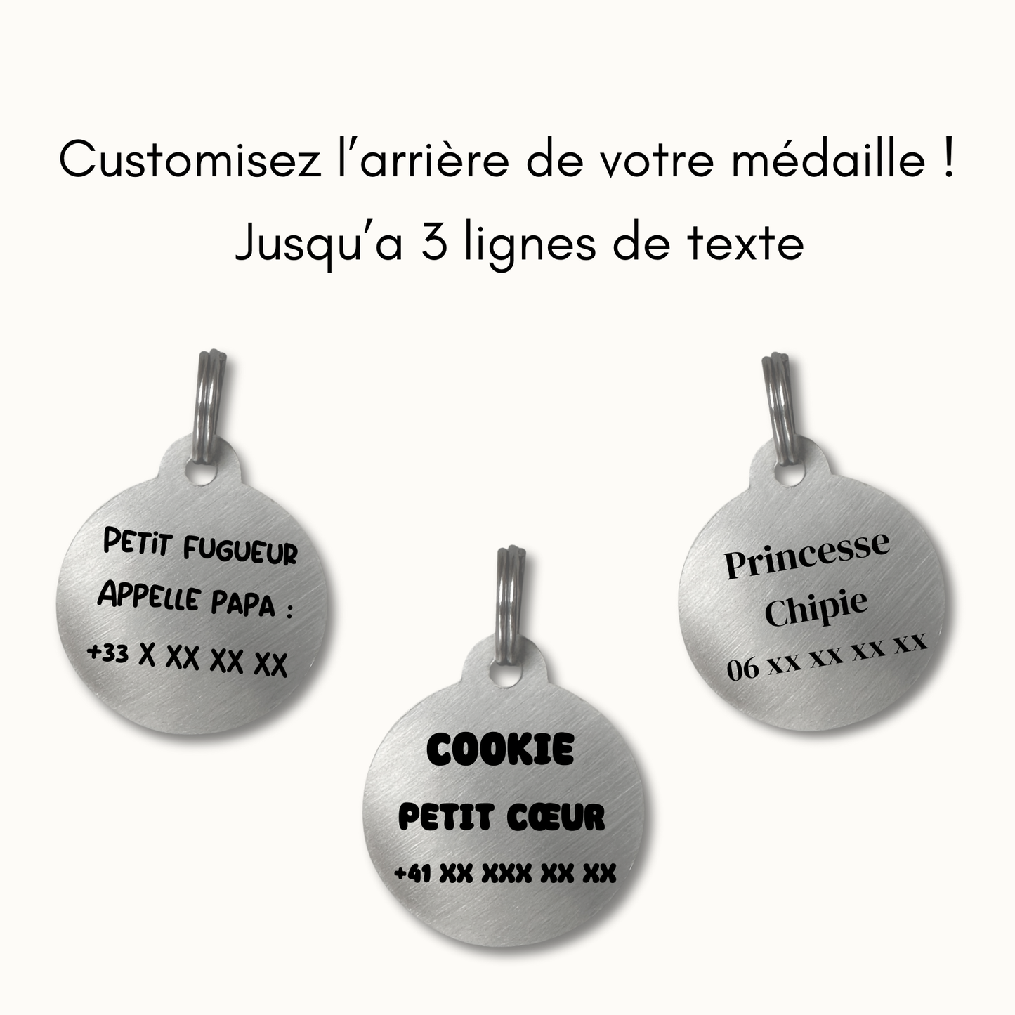 Médailles personnalisées pour chien - Doggy Charms