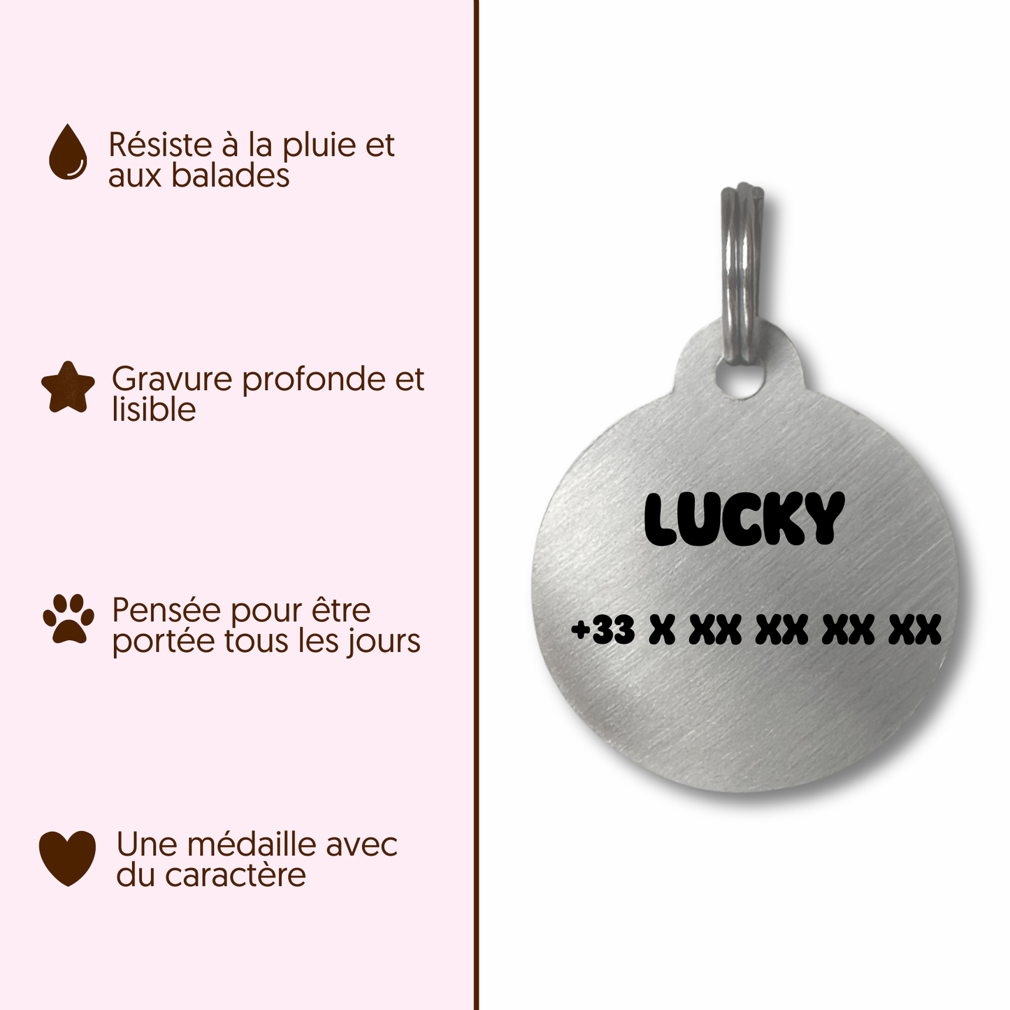 Médailles personnalisées pour chien - Doggy Charms
