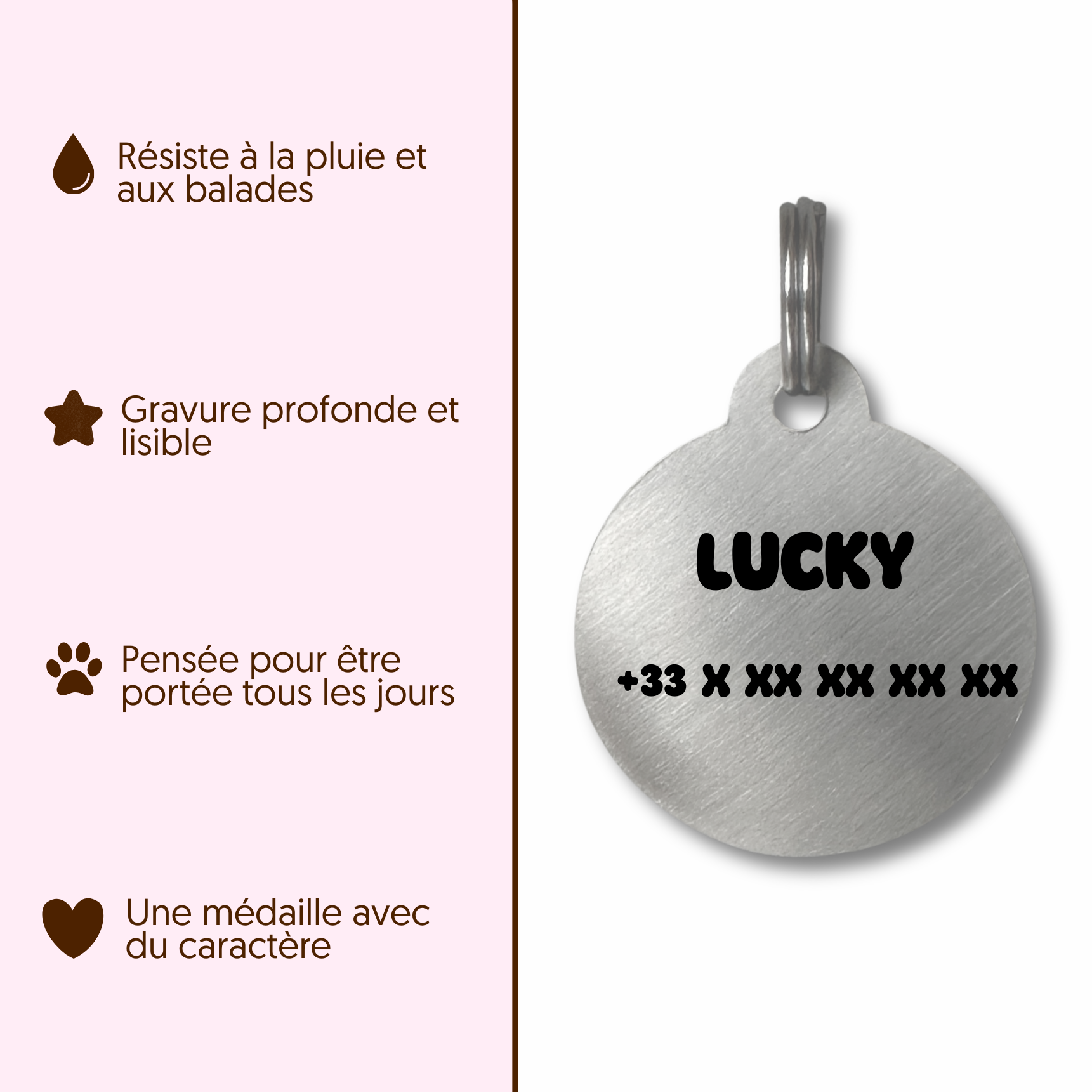 Médailles personnalisées pour chien - Doggy Charms