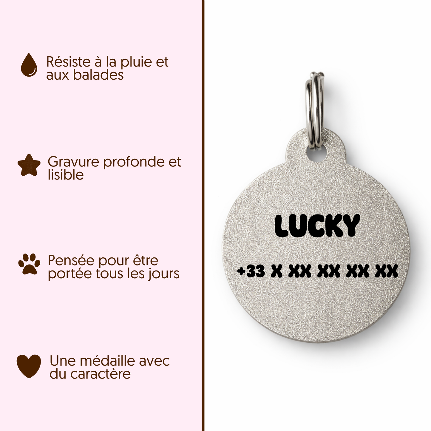 Médailles personnalisées pour chien - Doggy Charms