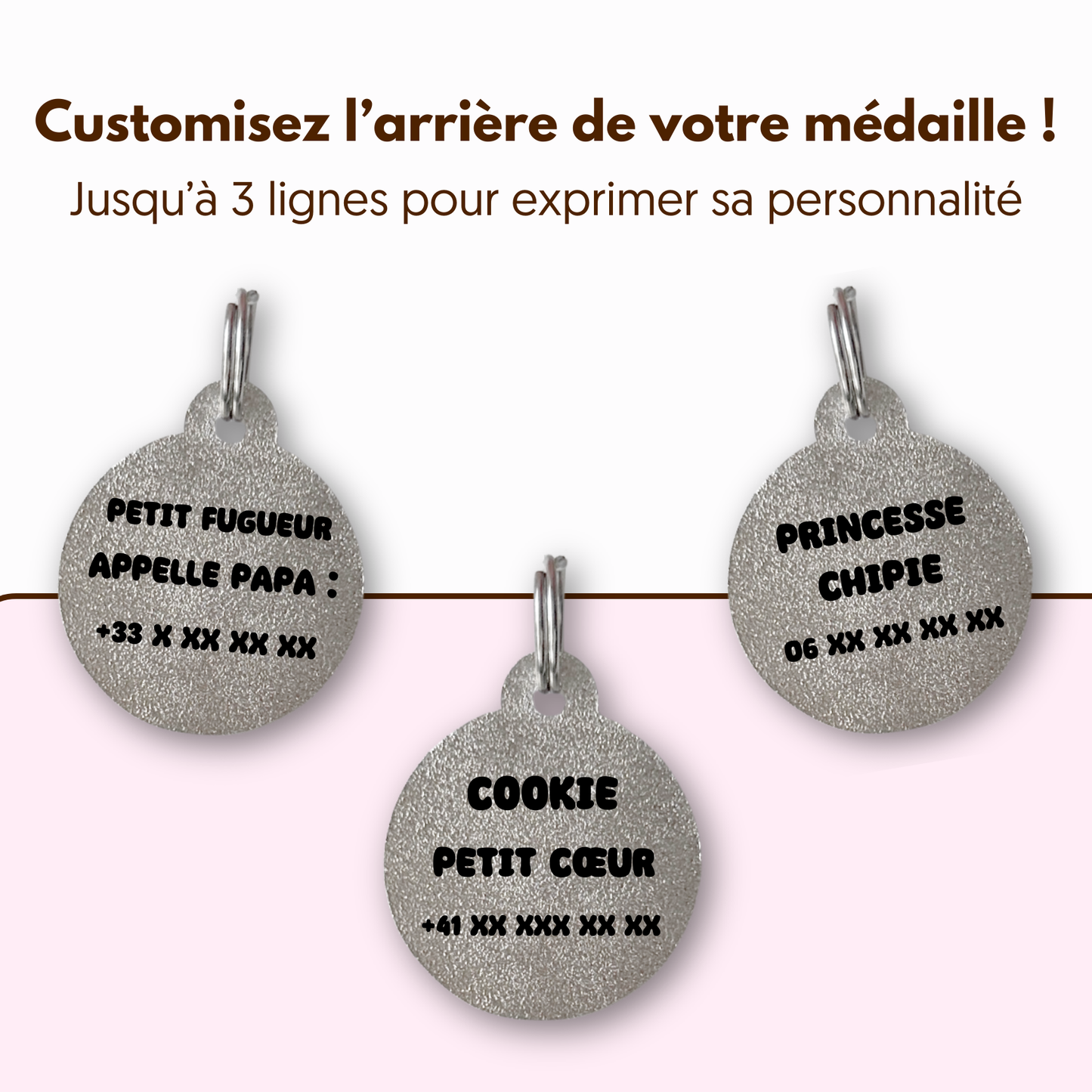 Médailles personnalisées pour chien - Doggy Charms