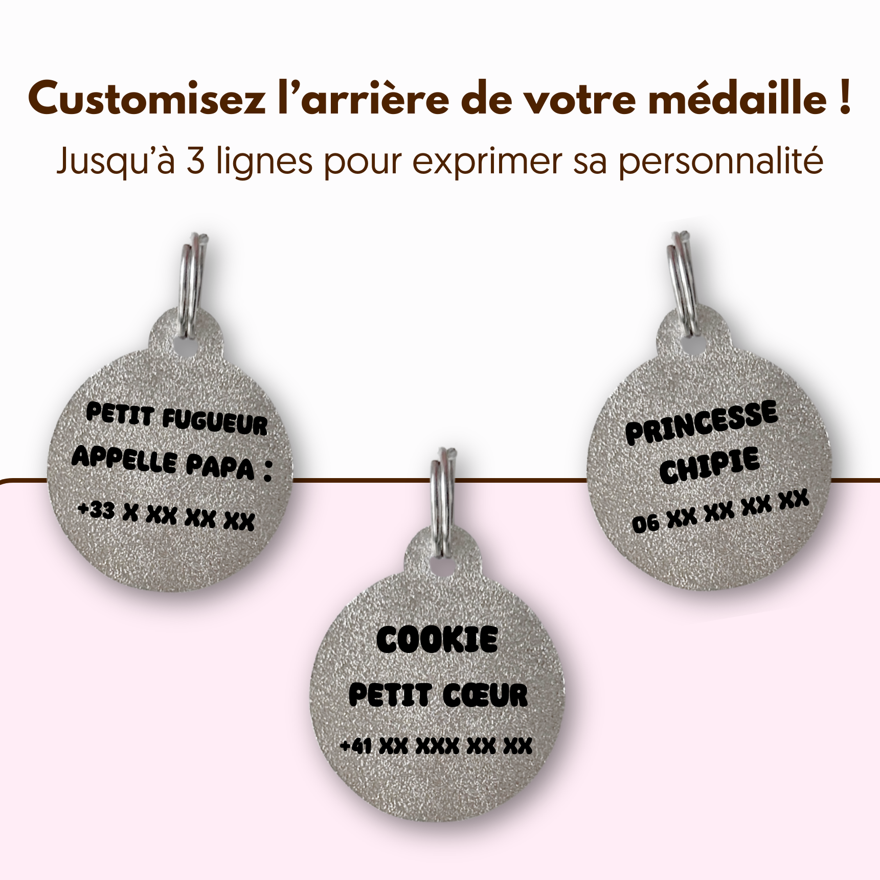 Médailles personnalisées pour chien - Doggy Charms