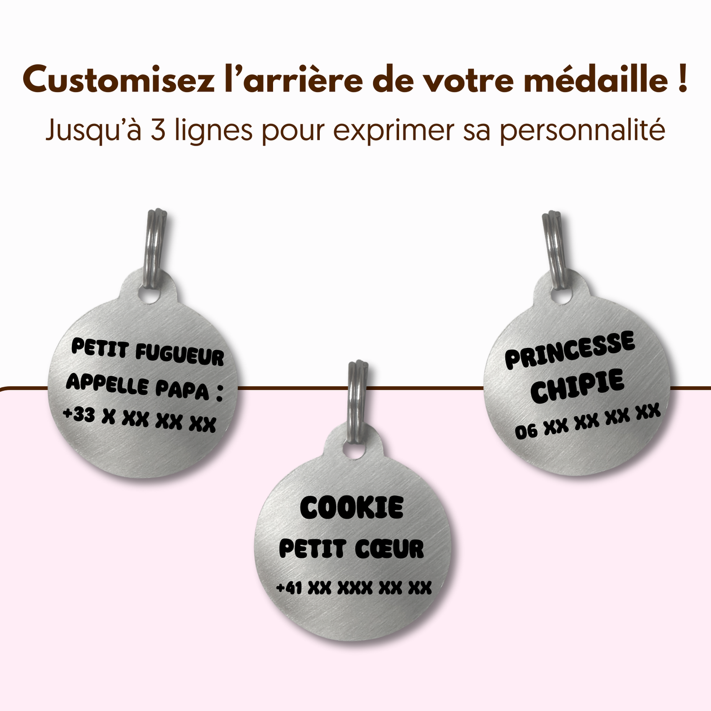 Médailles personnalisées pour chien - Doggy Charms